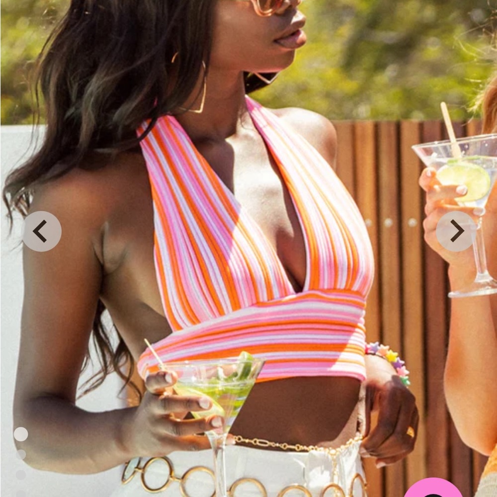 Beginning boutique beach knit halter